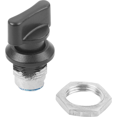 Kipp Quarter-Turn Lock Small Version, H=13, 5, Zinc K0518.30132